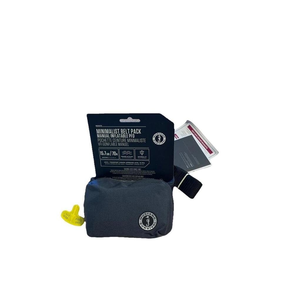 Mustang Survival Minimalist Belt‎ Pack PFD - 2025 - Admiral Gray H90